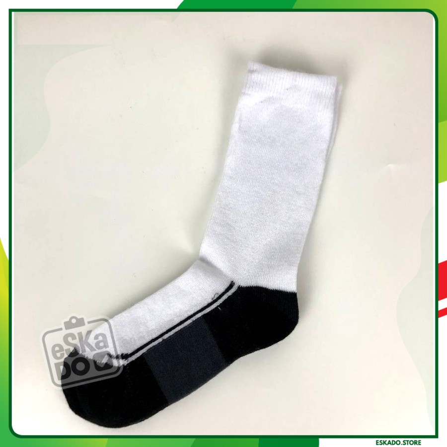 Kaos Kaki Socks Barbels Hitam Putih Anak Sekolah