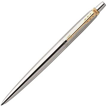 

Parker Jotter Hangsell Stainless Steel Gold Trim Ballpoint Blue Ink - 207978060