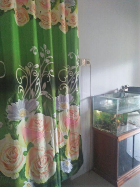 Gorden Tirai Pintu Motif Bunga Uk 135x220