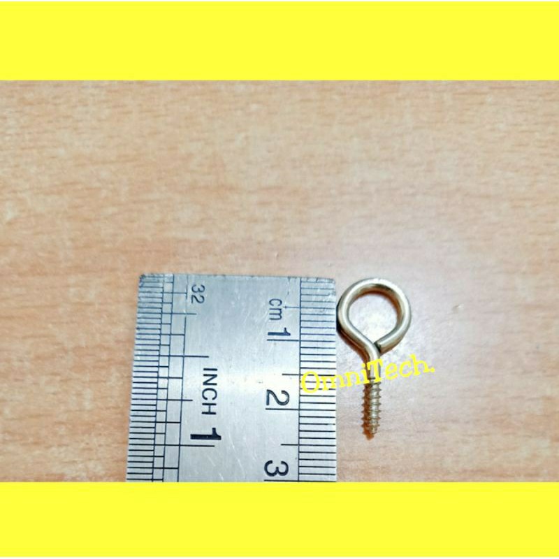 Hook Sekrup Skrup Kapstok Cantolan Burung Tanda Tanya Tutup 2,5 Cm 2,5cm