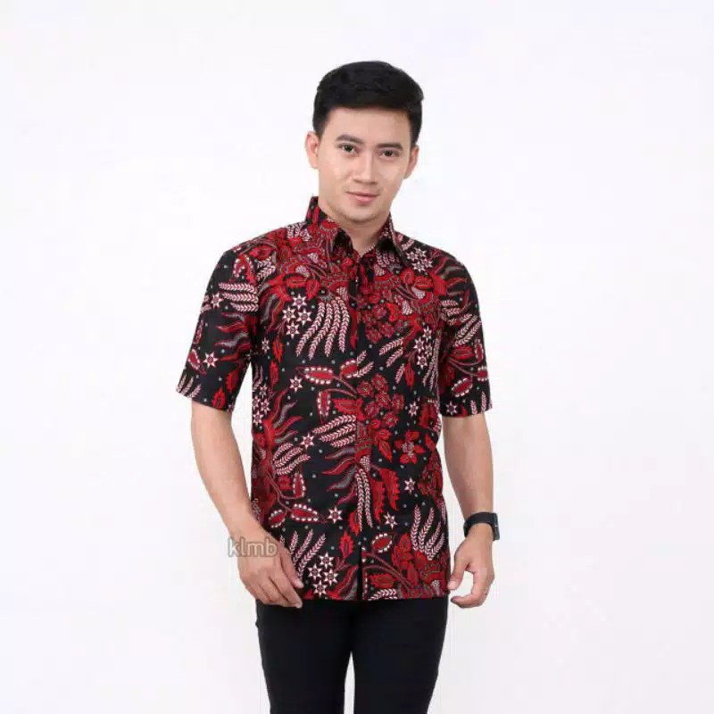 Size M L Xl Xxl Xxxl Bswart Batik Hrb026 Kenongo Hem Pendek Padi Pekalongan M L Xl Batik Pria Murah