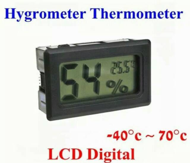 Digital higrometer termometer alat pengukur kelembaban suhu udara