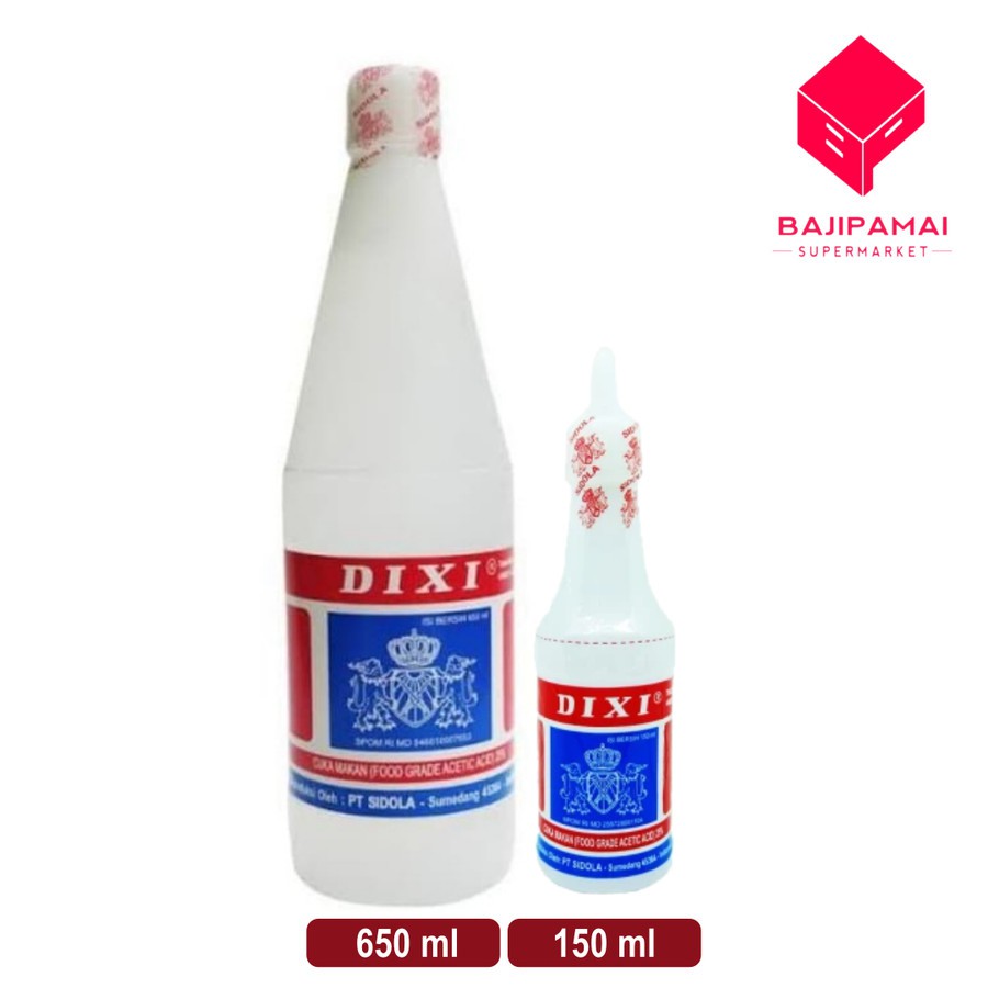 

Cuka Makan Dixi 150 dan 650 ml