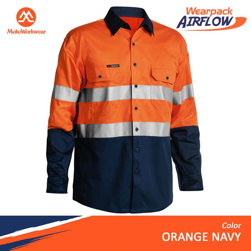 Baju Safety Lapangan Wearpack / Coverall Safety / Baju / Seragam Kerja Proyek Mokoworkwear ORIGINAL