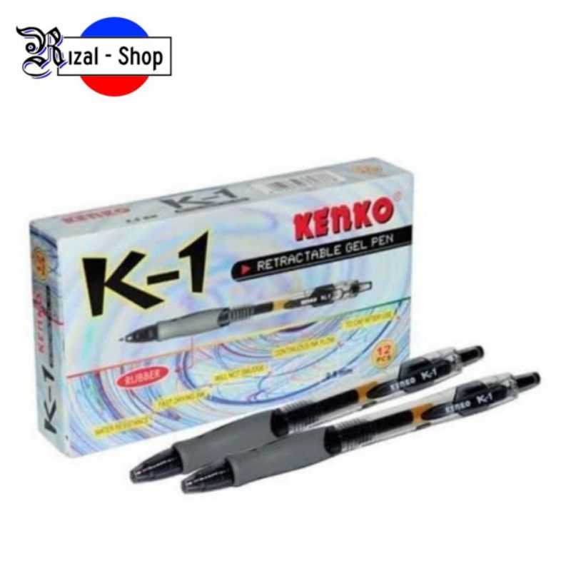 

Pulpen Gel Pen Kenko K - 1 Hitam 0.5 mm