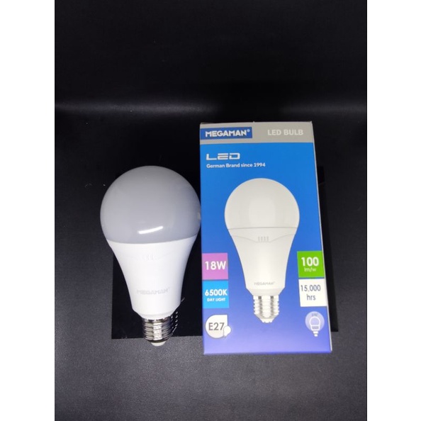 MEGAMAN LAMPU BOHLAM LED 18 WATT PUTIH,SNI TEKNOLOGI GERMAN