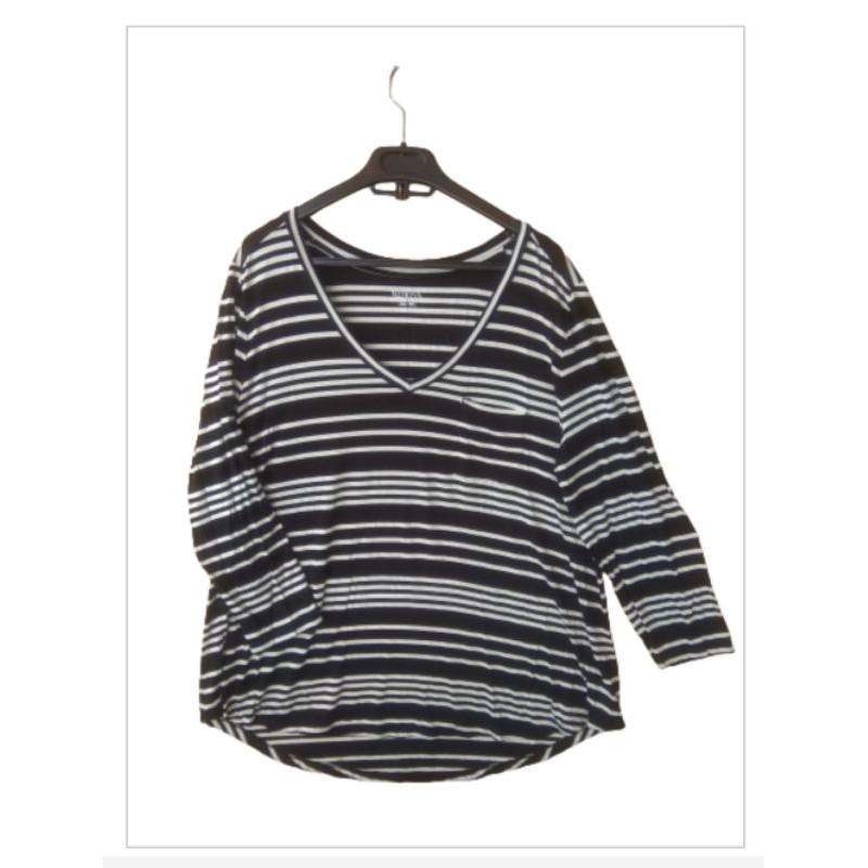 [Myorimel] Kaos jumbo stripe hitam