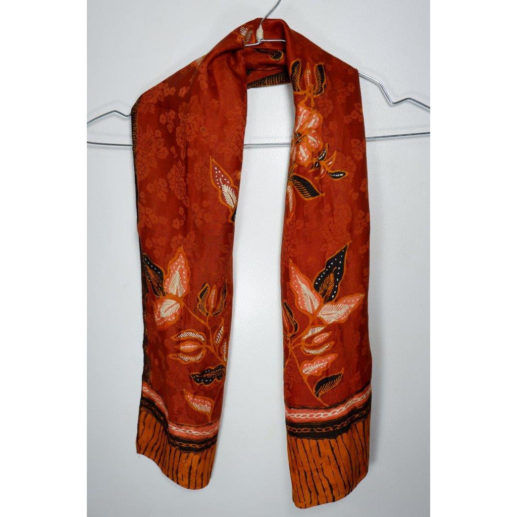 TERMURAH Scarf Batik Sutra Tulis Premium | syal batik shawl batik scarf batik sutra batik tulis