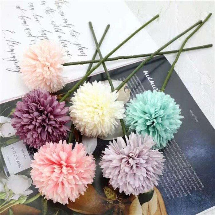 Triple W Artificial Flower Dandelion Bunga Dandelion Palsu Fotografi