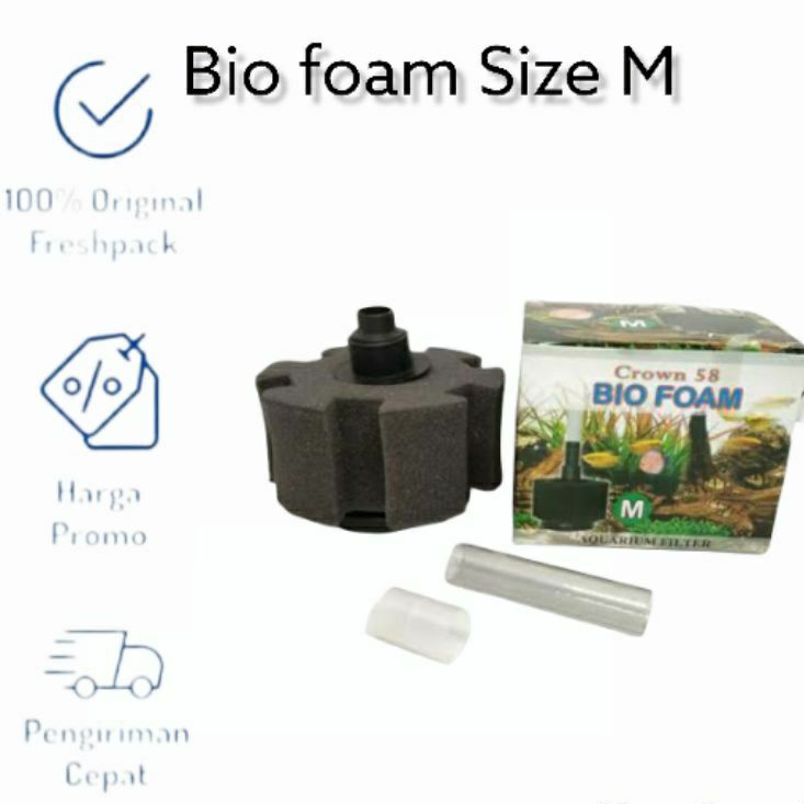 BIO FOAM FILTER INTERNAL SIZE M CROWN 58