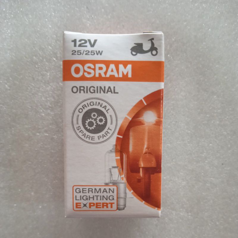 Bohlam Lampu Osram Depan Motor 12V 25/25W Hologen