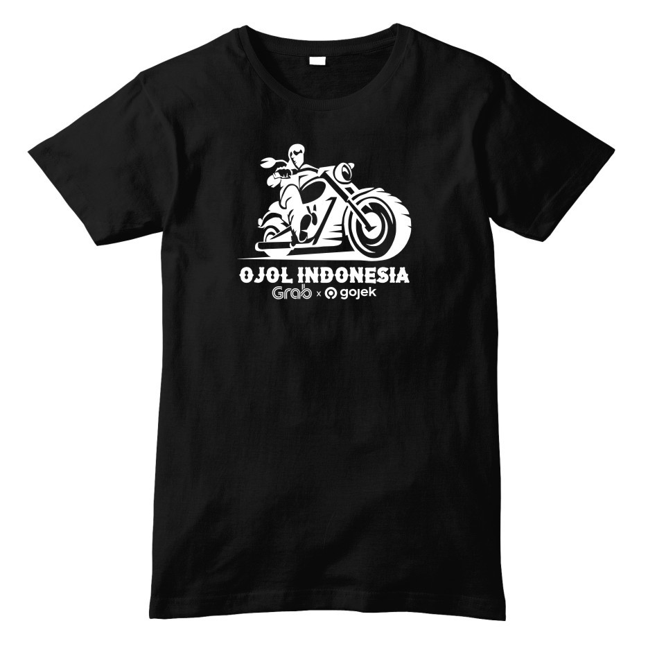 KAOS OJOL / JAKET OJOL OJEK ONLINE GRAB GOJEK INDONESIA KUALITAS DISTRO
