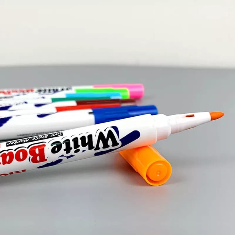 SPIDOL WARNA (AJAIB) /MAINAN SPIDOL AIR MENGAPUNG / MAGIC MARKER SPIDOL WHITE BOARD 12PCS