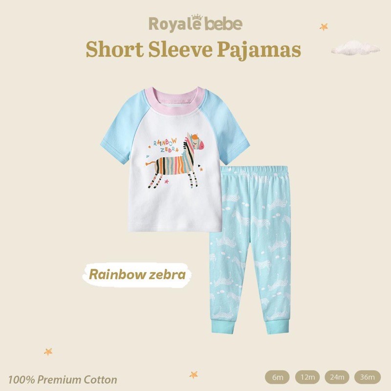 Royale Bebe Sleeve Pajamas/Piyama Bayi/Piyama anak