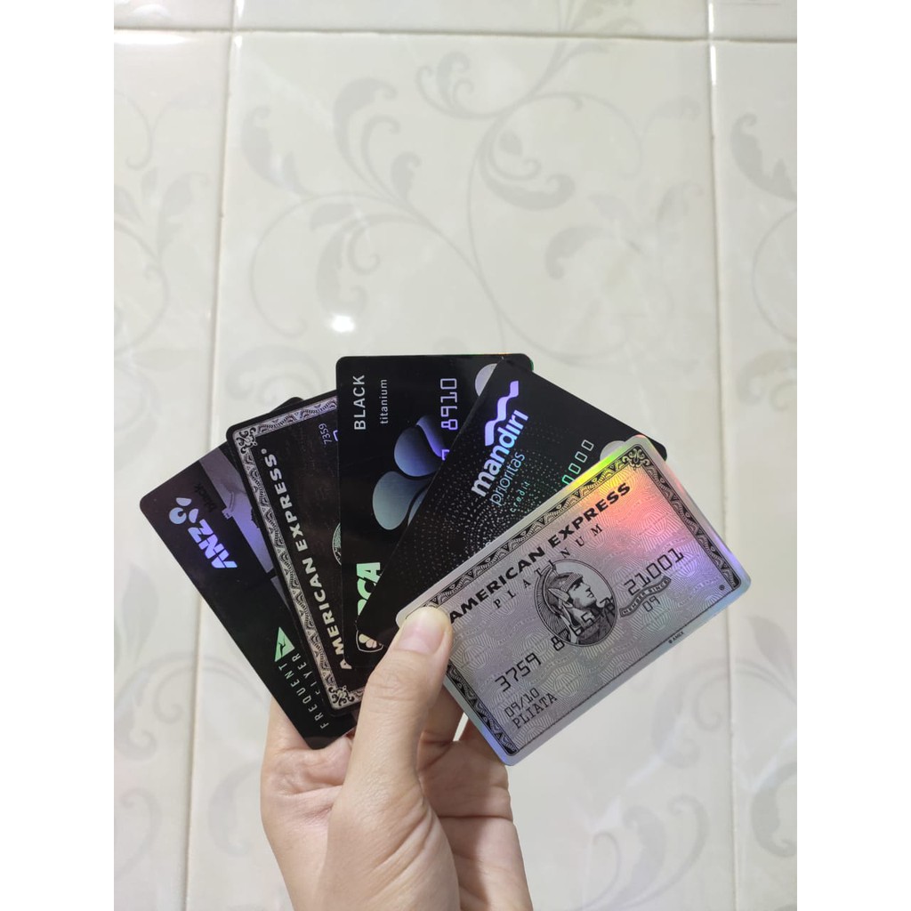 BANK CARD HOLOGRAM SERIES - Card Cover Skin Sticker - PLIATA Stiker Kartu ATM, E-Money, E-Toll