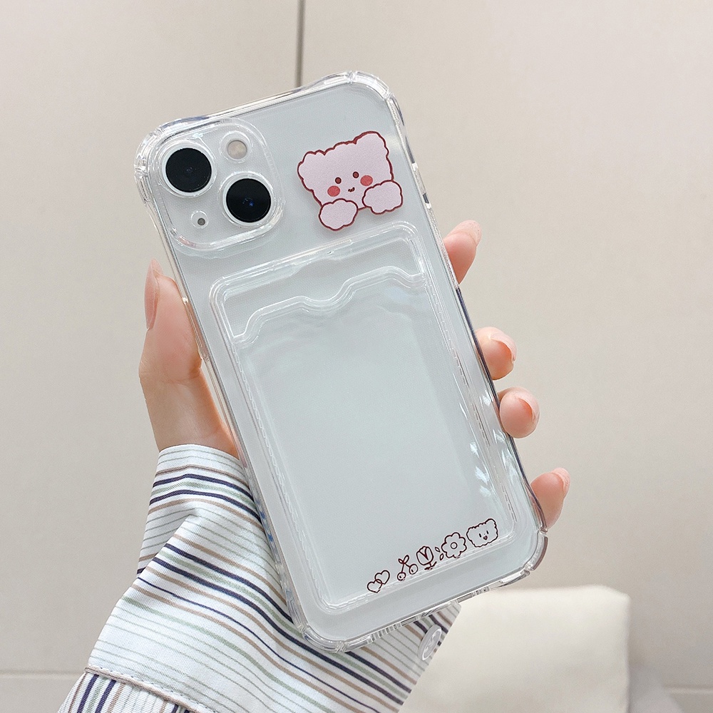 Casing Soft Case Vivo Y20 Y17 Y11 Y12 Y15 Y21S Y33S Y12a Y12S Y21 Motif Kartun Beruang / Kelinci Bahan TPU