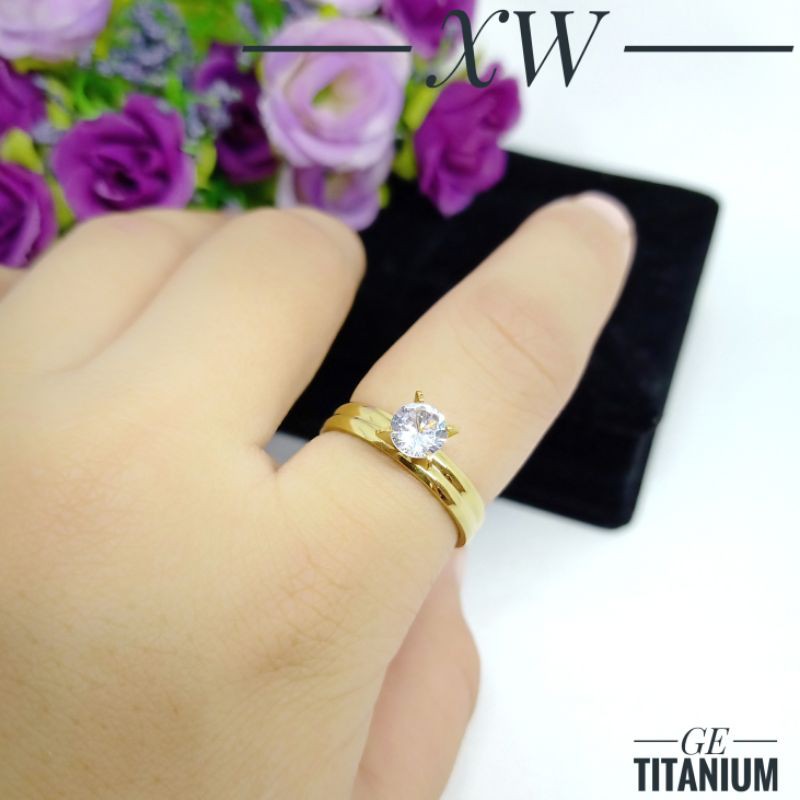 Cincin Titanium Gold CC639/2