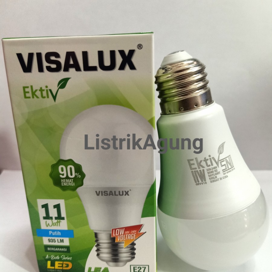 Lampu Led Visalux 11w Putih Grosir Bergaransi SNI