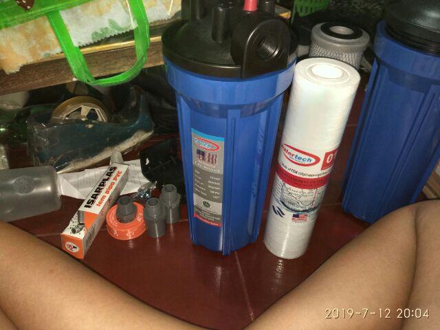 Paket Safe 2 Saringan / Filter Air Siap Pakai (blue 10 Drat 1/2 Sc)