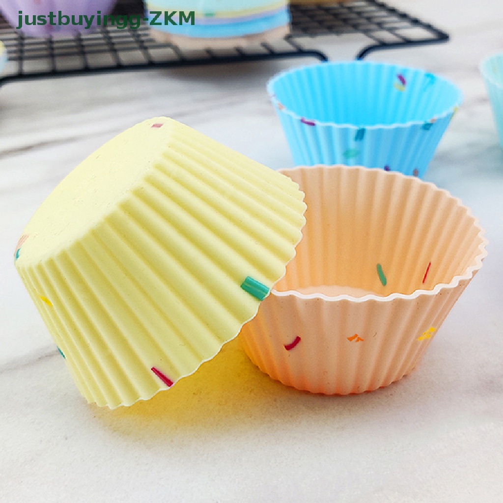 Cetakan Kue Cupcake Muffin Bahan Silikon Reusable Untuk Alat Dapur