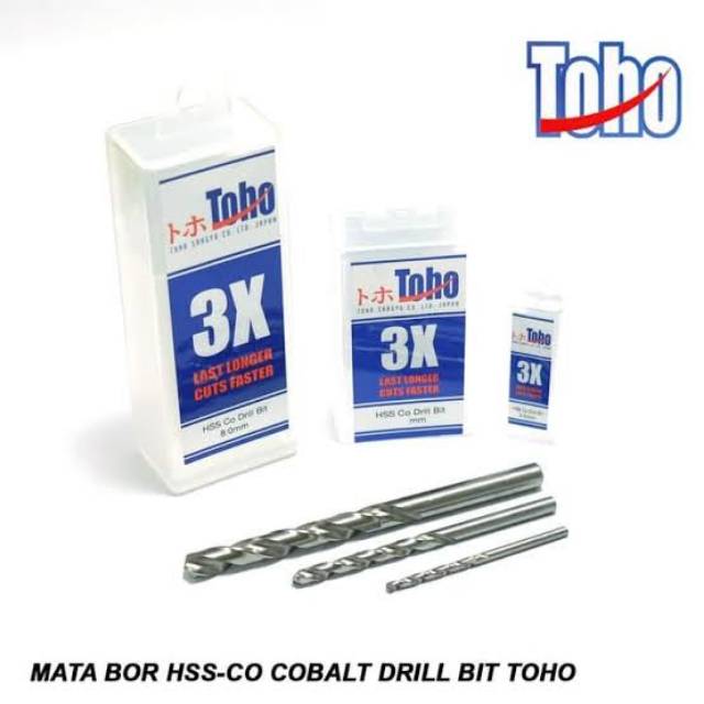 Mata Bor Besi Stainless Steel HSS Cobalt - TOHO 8mm 8 mm (1pcs)