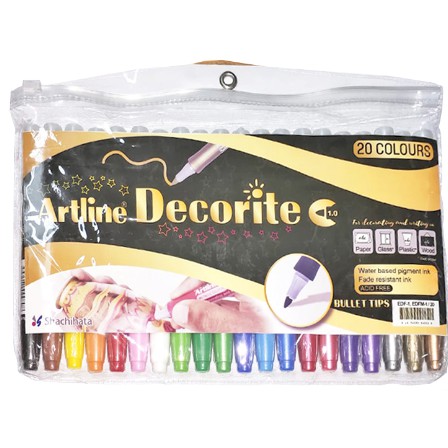 

Artline Decorite Bullet set EDF-1/20W cocok untuk lettering