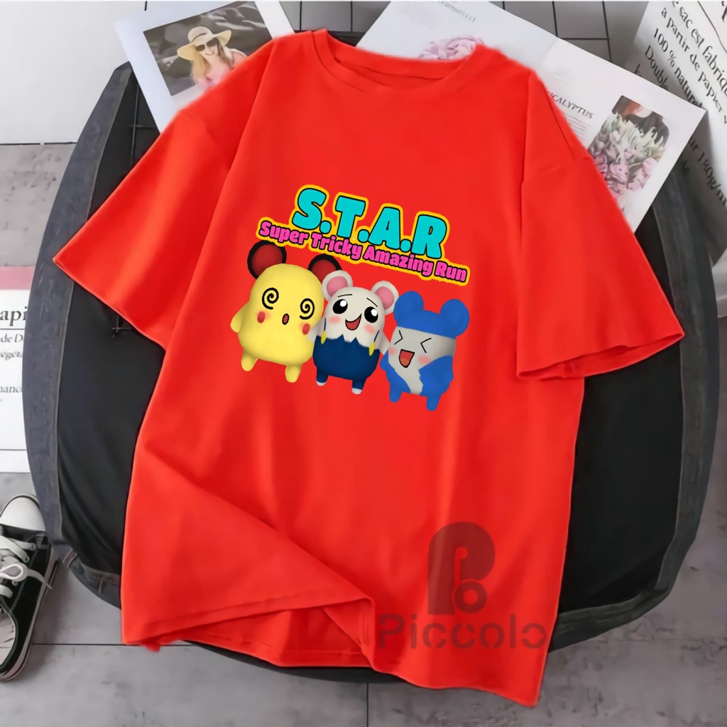 KAOS ANAK STAR SUPER TRICKY AMAZING RUN BAHAN PREMIUM