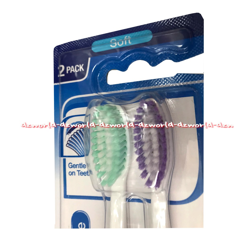 Sensodyne Sensitive Soft Isi 2 Pack Sikat Giigi dengan ujung bulu sikat berbentuk bulat