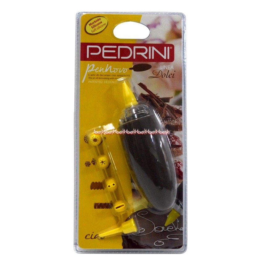 Pedrini Icing Pen Set Alat Untuk Menghias Kue Alat Hias Kue Dilengkapi 6 Nozzle