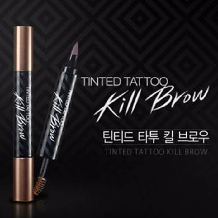 Tinted Tattoo Kill Brow Kiss Beauty 2 in 1 - Tato Alis dan Maskara