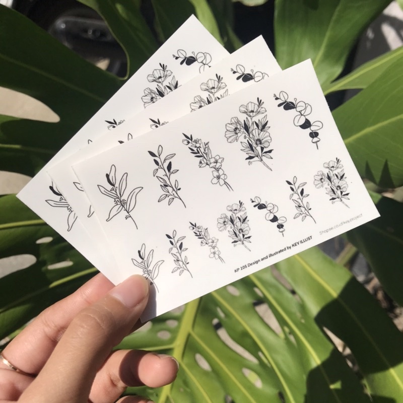 

stiker transparan untuk dekorasi jurnal/ aesthetic sticker set KP105