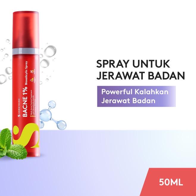 ✹ SOMETHINC Bacne 1% Biosalicylic Spray - Spray Jerawat Badan & Jerawat Punggung ◘