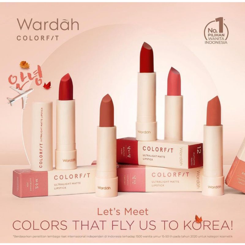 Colorfit Ultralight Matte Lipstik WARDAH