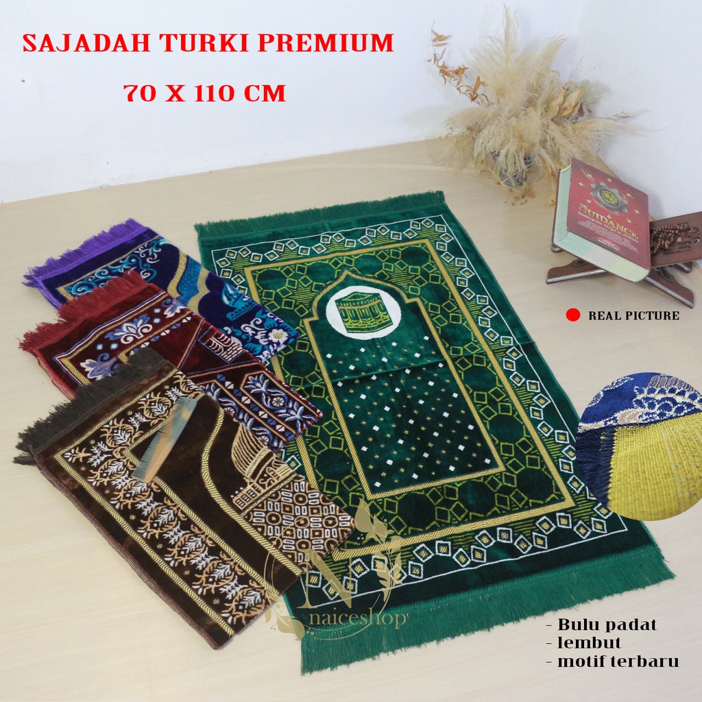 Sajadah Tebal Turki Bulu Premium/sajadah murah halus dan lembut
