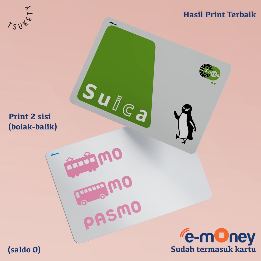 kartu emoney SUICA card dan PASMO passport