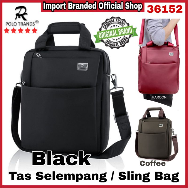 POLO TRANDS 36152 ORIGINAL IMPORT BRANDED TAS SELEMPANG PRIA/WANITA SLING BAG SLEMPANG/SEKOLAH/KERJA