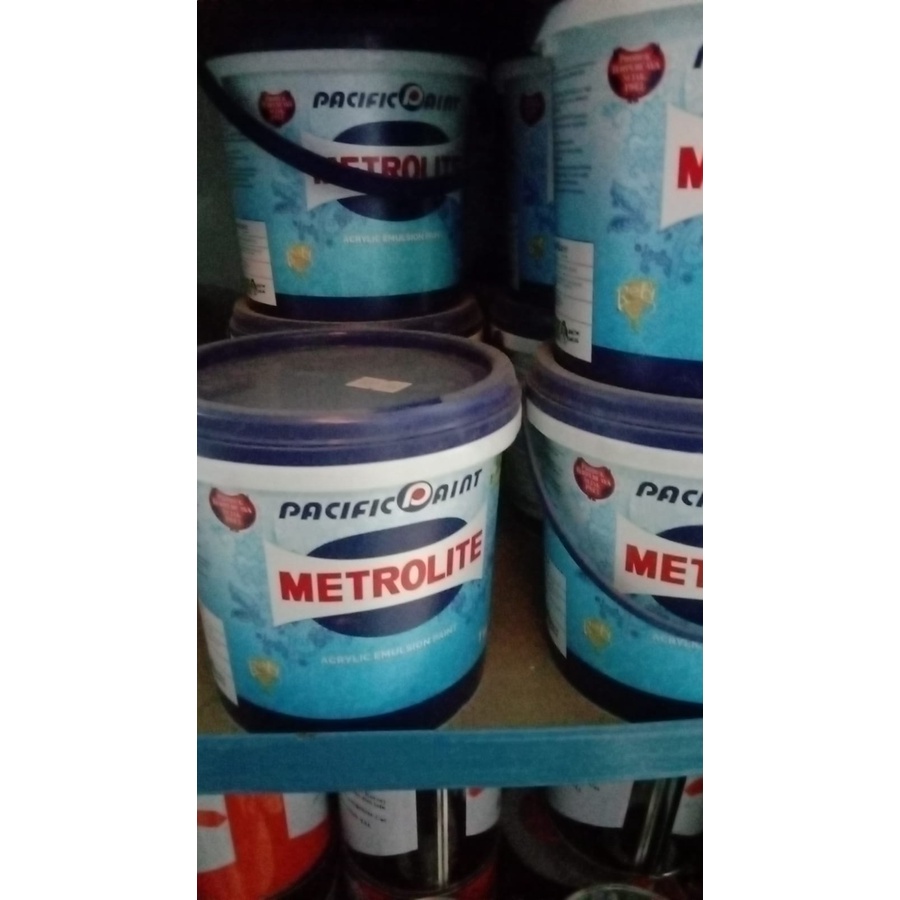 Cat Tembok Metrolite - Kemasan 1kg - Warna Putih Kebiru-biruan