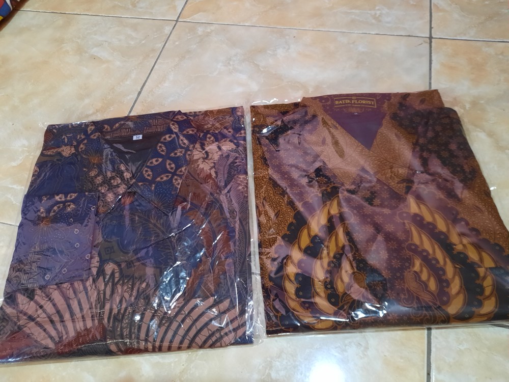 Kapal Kandas Sogan Pendek Kemeja Batik Pria Slimfit Full Furing Katun Primisima