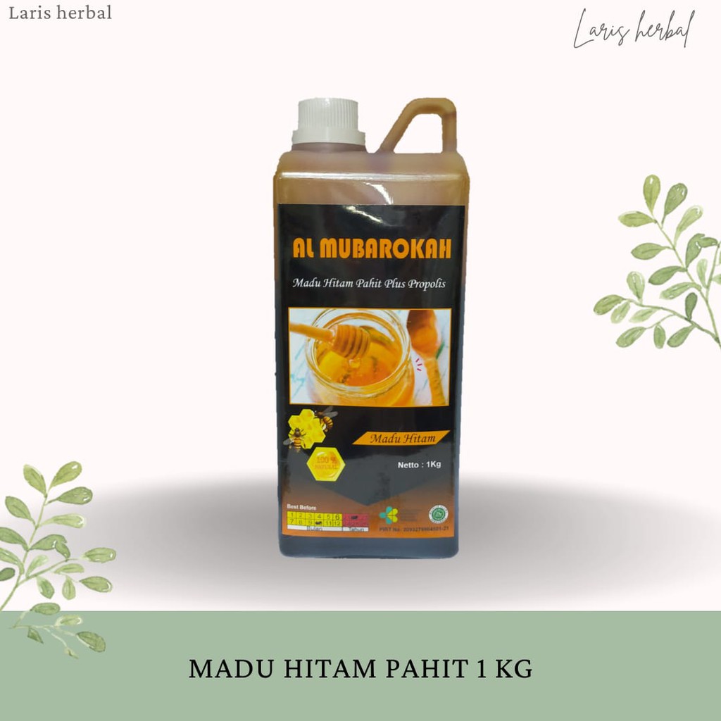 

Madu Hitam Pahit Kemasan 1 kg Al Mubarokah