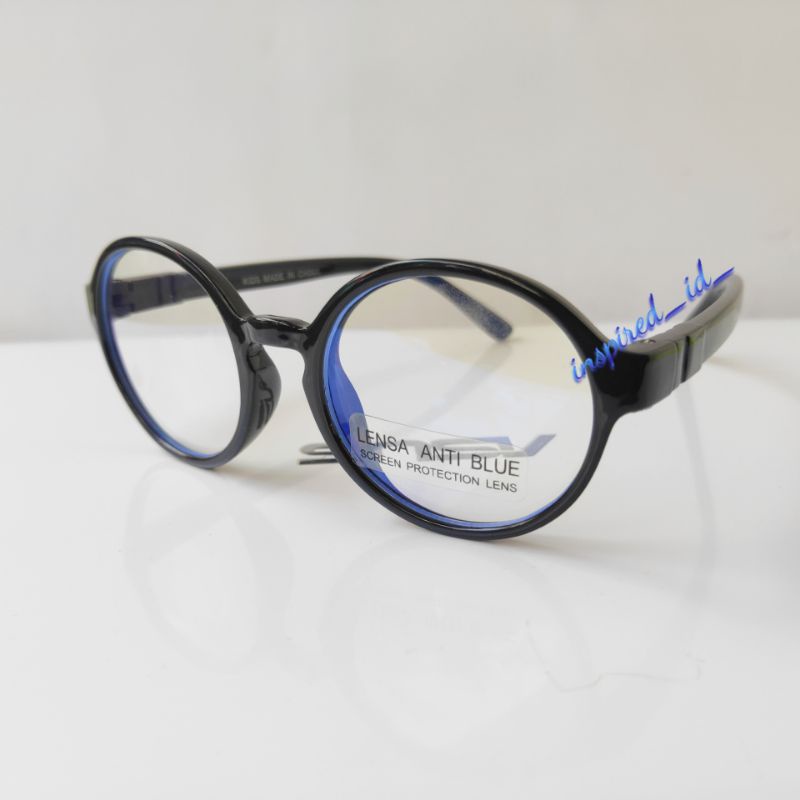 Kacamata Anak  Anti Radiasi Frame Lentur-Hitam