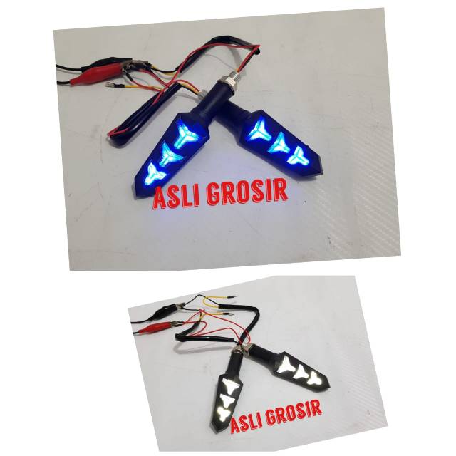 lampu sen led set kiri kanan  aerox vixion cb 150-rxking-mx king-ninja-r15-versa-megapro-cb dll