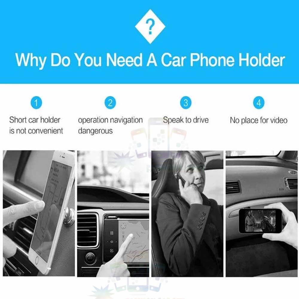 Holder Dashboard Mobil Ventilasi Holder Phone Gps Lize Oval Car Long Strong Head Dudukan HP di Mobil