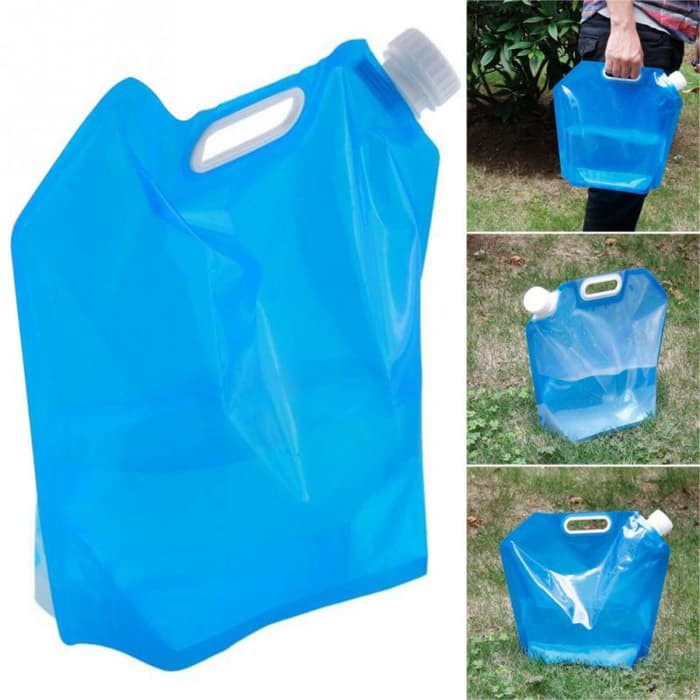Kantong Air Minum Botol Portable Water Bag Camping Hiking 5L -ED48