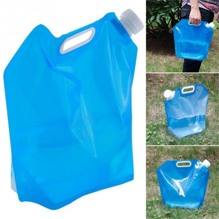 Kantong Air Minum Botol Portable Water Bag Camping Hiking 5L -ED48