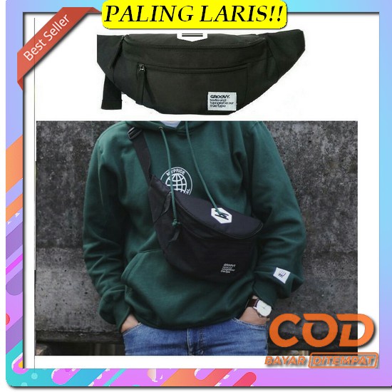 Tas Slempang Pria 2022 Sling Bag Cowok Slempang Modern Casual Trendy S Tas Waistbag Oval Harga Grosi