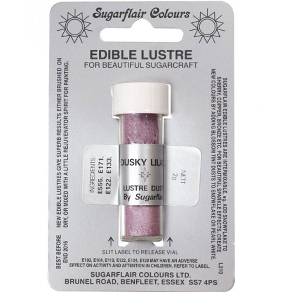 

Sugarflair Edible Lustre Dust - Dusky Lilac
