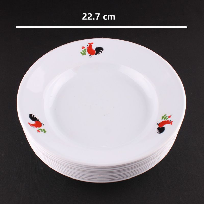 PIRING PLASTIK AYAM/PIRING MOTIF AYAM JAGO PLASTIK