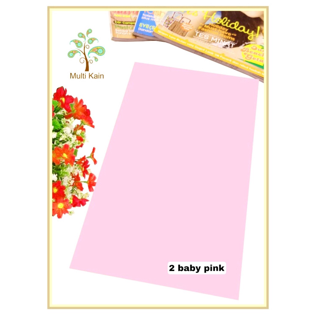 Bahan multi Kain Rayon Uniqlo mukena Meteran dan Grosir Quality Super-2 baby pink