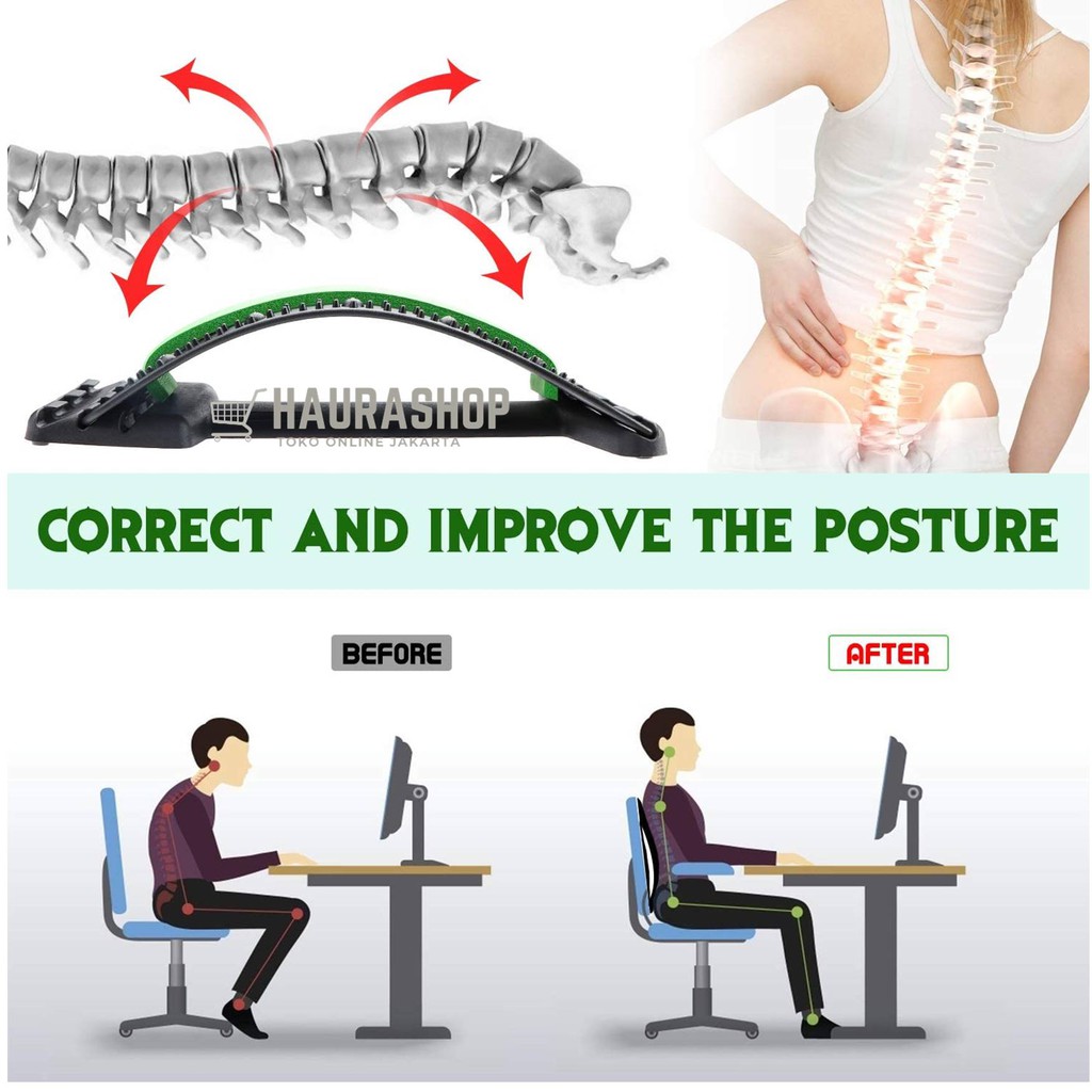 Alat Kesehatan / Sandaran Terapi Relaxsasi Punggung Lumbar Spinal Relax Ortho Stretcher Magnetic