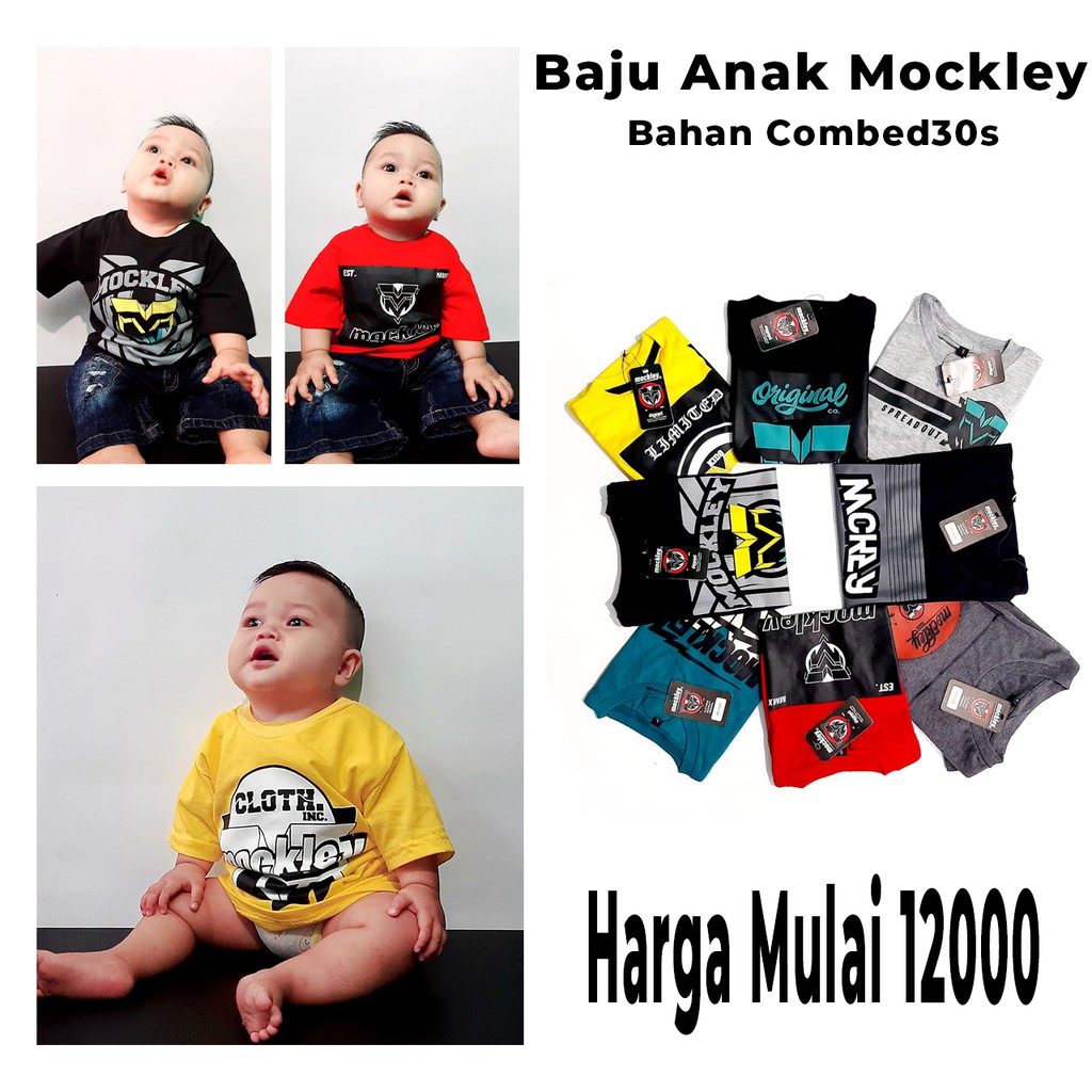 Kaos anak laki laki baju anak laki laki bahan combed 30s murah bisa cod paket usaha